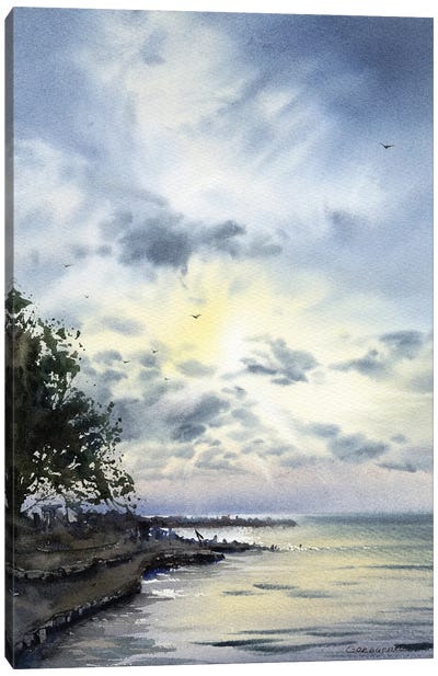 Tree On The Shore Canvas Art Print - HomelikeArt