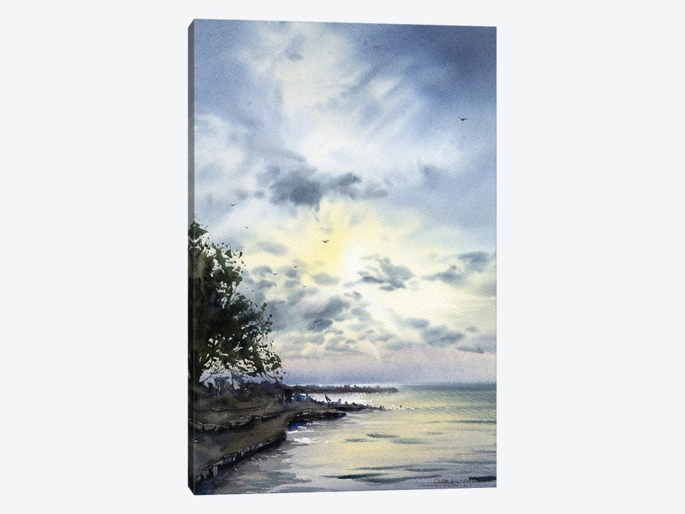 Tree On The Shore by HomelikeArt 1-piece Canvas Art