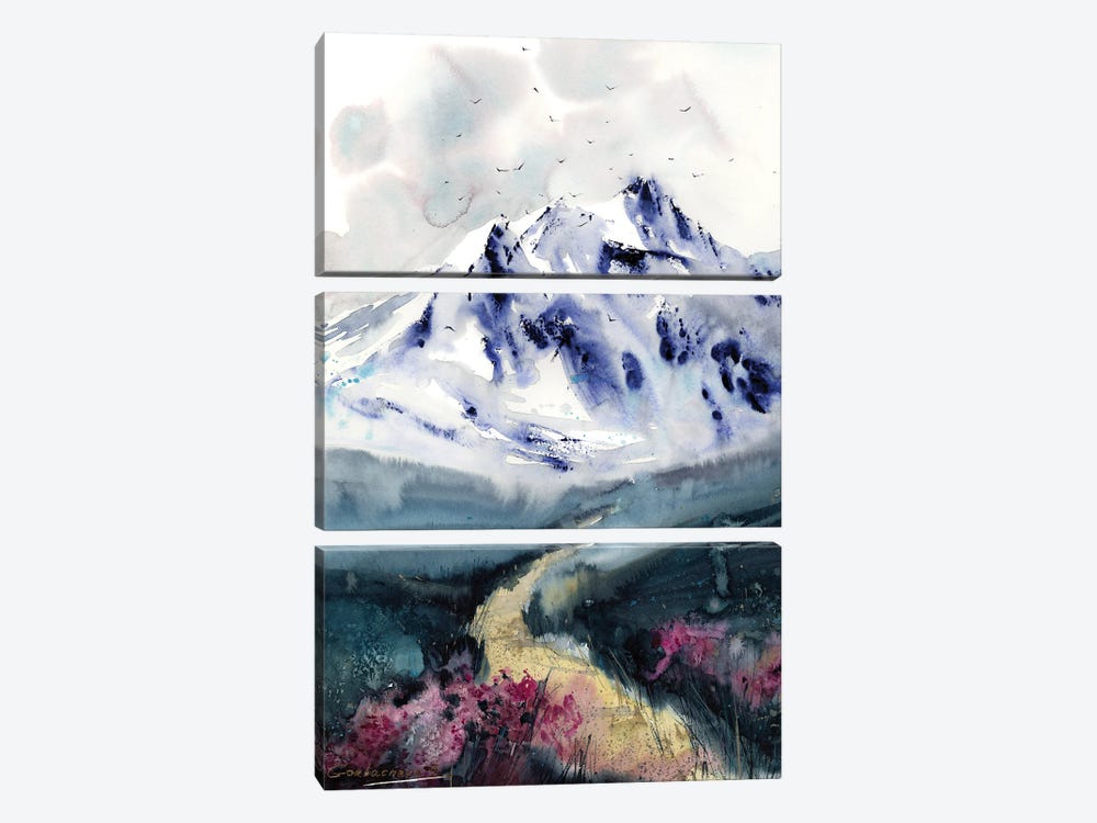 Blue Mountains II by HomelikeArt 3-piece Canvas Wall Art