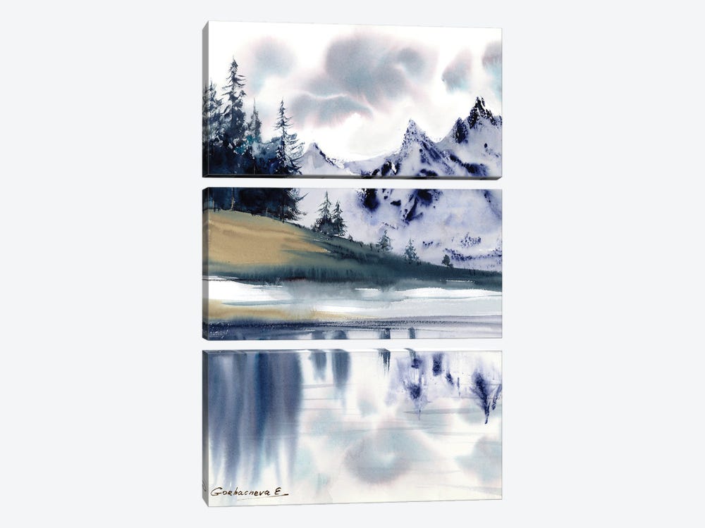 Blue Mountains III by HomelikeArt 3-piece Canvas Art