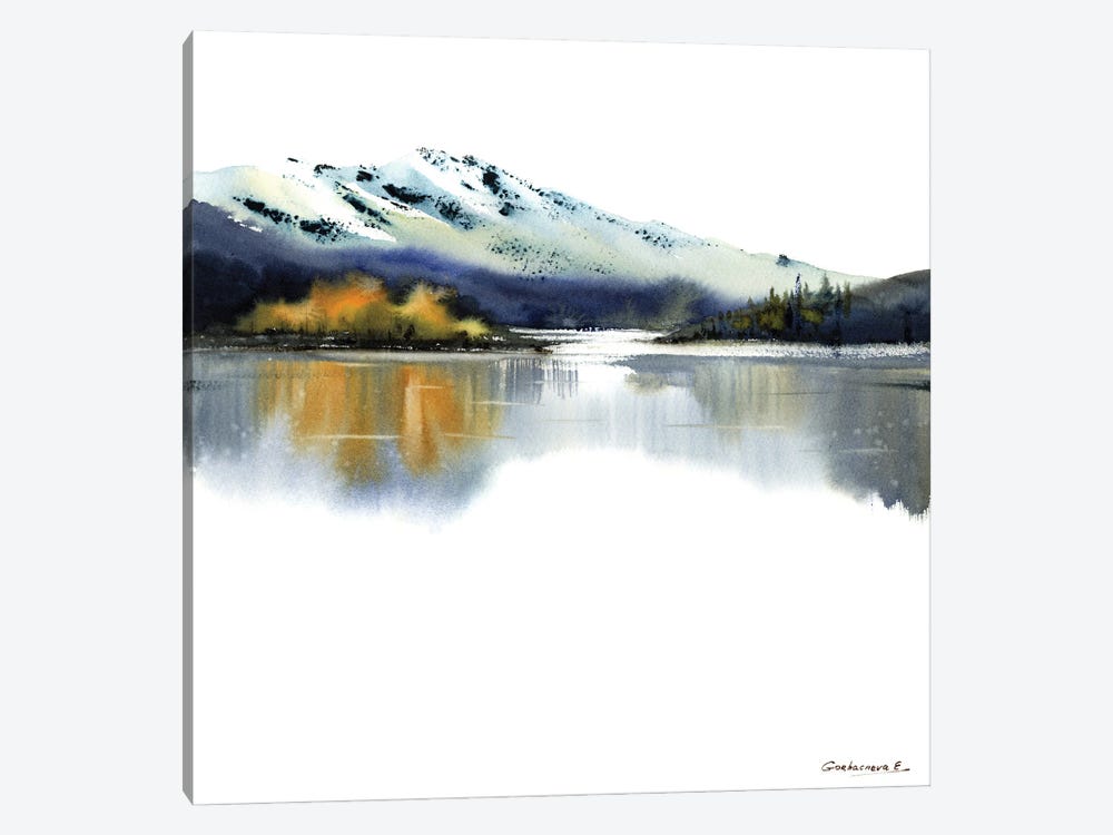 Autumn Mountain Square by HomelikeArt 1-piece Canvas Art Print