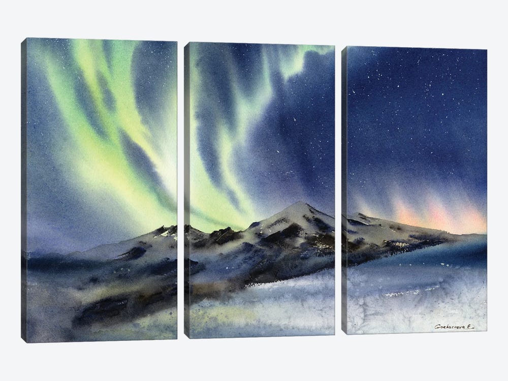 Aurora Borealis by HomelikeArt 3-piece Canvas Artwork