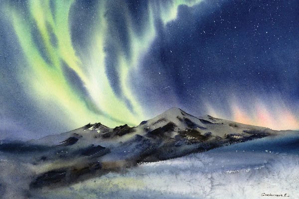 Aurora Borealis: Aurora Borealis by HomelikeArt
