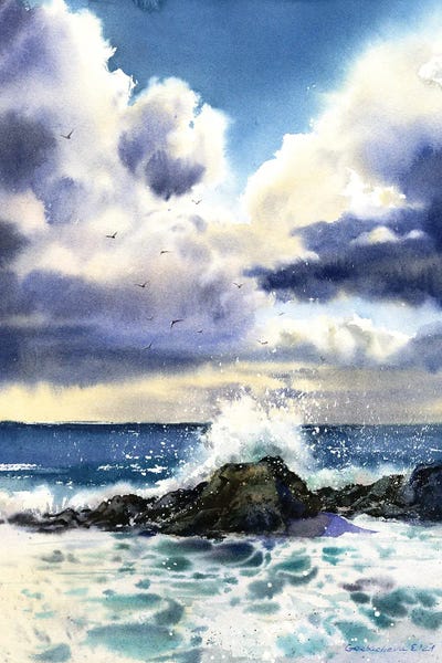 Rocks: Waves And Rocks II by HomelikeArt