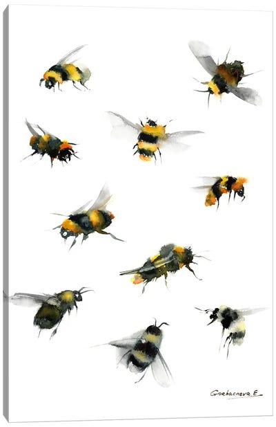 Bees Canvas Art Print - HomelikeArt
