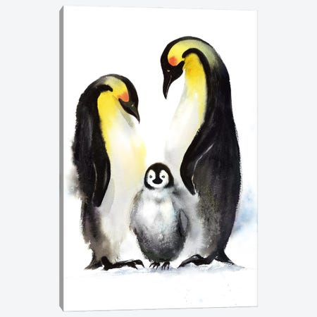 Penguin II Canvas Print #HLT36} by HomelikeArt Canvas Wall Art