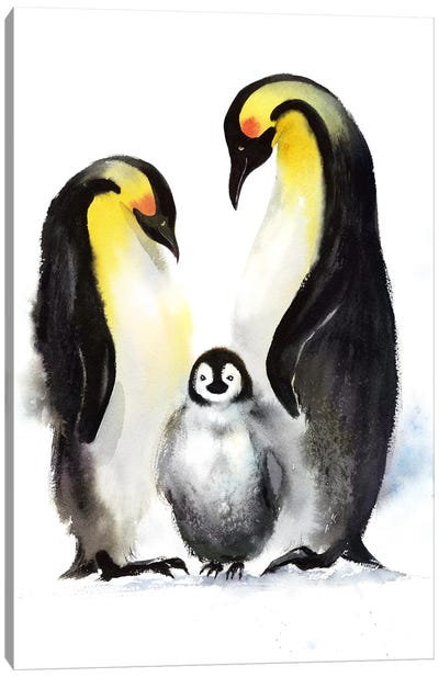 Penguin II Canvas Art Print - Penguin Art