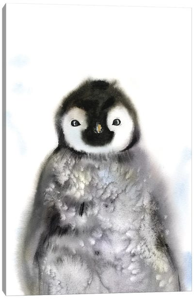 Penguin III Canvas Art Print - Penguin Art