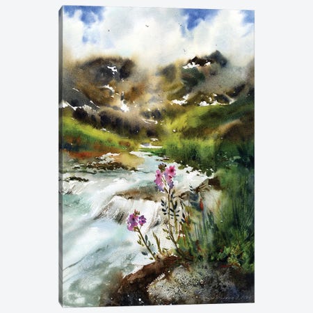 Mountain Creek Canvas Print #HLT40} by HomelikeArt Canvas Artwork