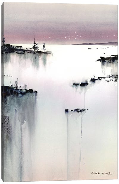 Evening Pink I Canvas Art Print - Zen Master