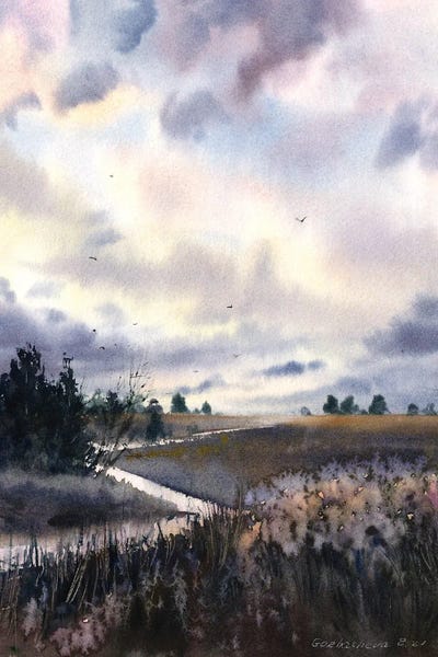 Field And Clouds III by HomelikeArt gallery poster