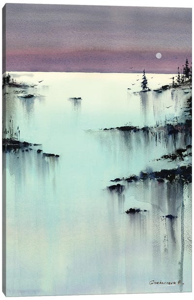 Evening Turquoise III Canvas Art Print - Zen Master