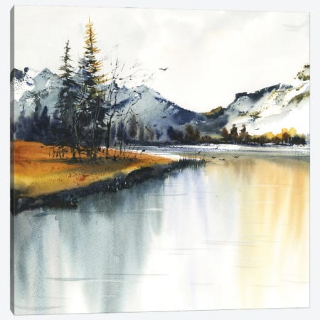 Autumn Mountains I Canvas Print #HLT4} by HomelikeArt Canvas Wall Art