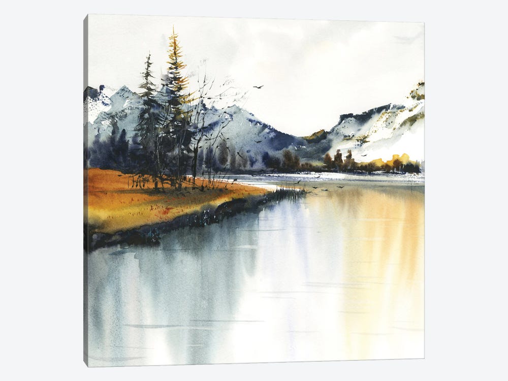Autumn Mountains I by HomelikeArt 1-piece Canvas Artwork