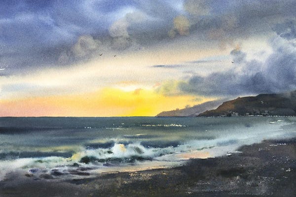 Sunset On The Coast