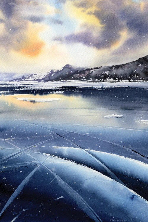 Winter Baikal by HomelikeArt wall art