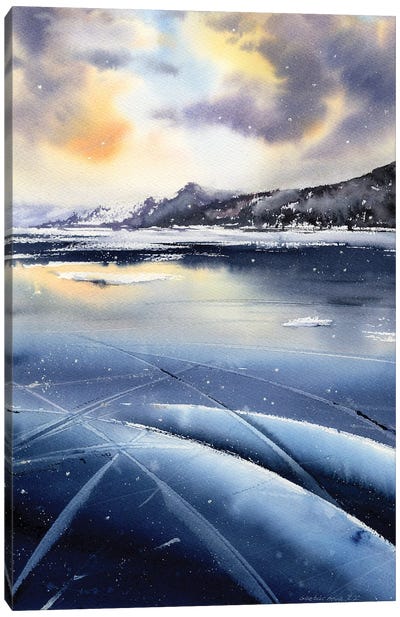 Winter Baikal Canvas Art Print - HomelikeArt