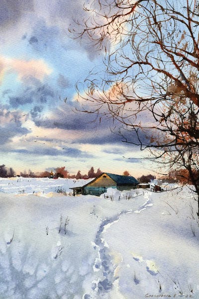 Snow: Footprints In The Snow I by HomelikeArt