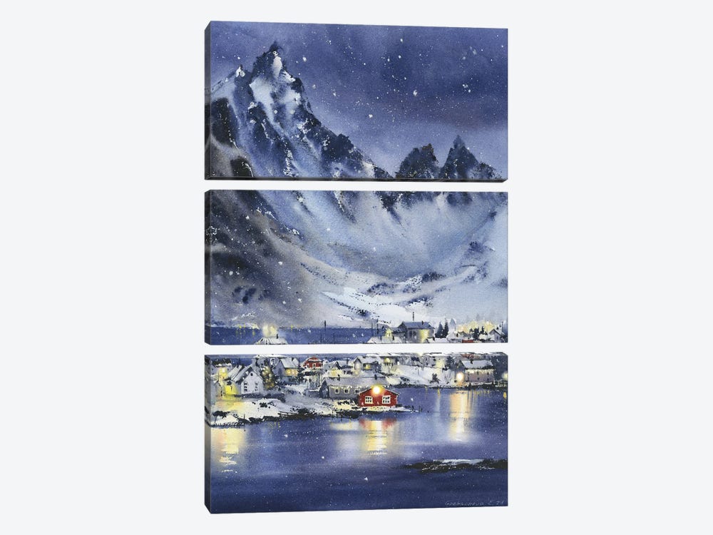 Lofoten Islands by HomelikeArt 3-piece Canvas Art Print