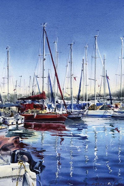 Yachts: Moored Yachts II by HomelikeArt