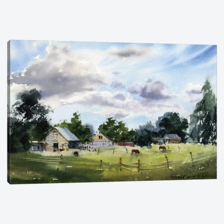 Farmhouse I Canvas Print #HLT62} by HomelikeArt Canvas Art