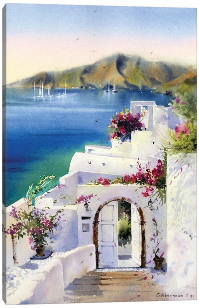 Santorini Island Greece II Canvas Art Print - HomelikeArt
