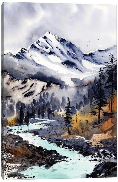 Turquoise River I Canvas Art Print - HomelikeArt