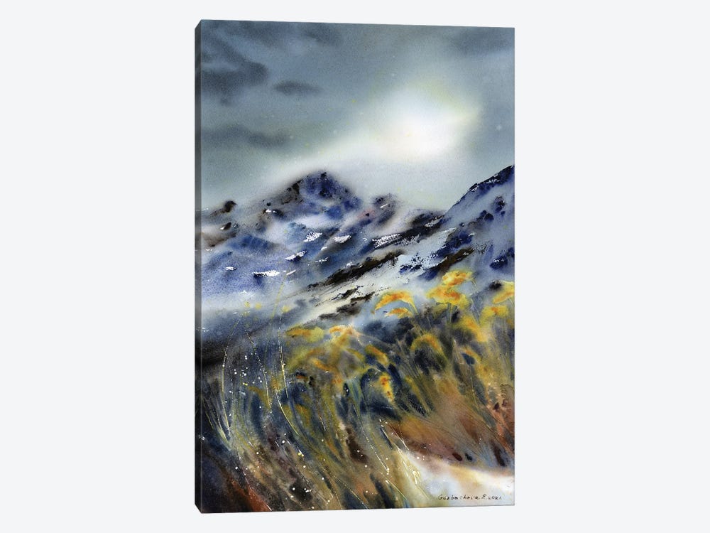 Gloomy Mountains by HomelikeArt 1-piece Canvas Artwork