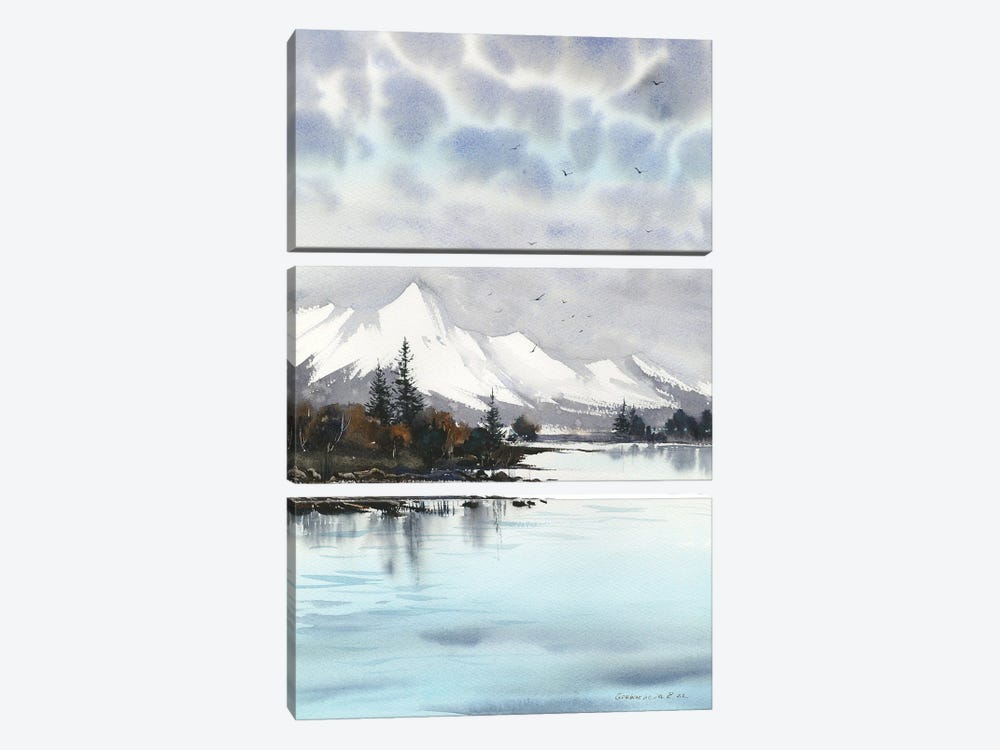 Mountain I by HomelikeArt 3-piece Canvas Art Print