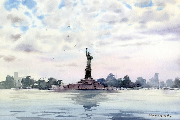 Canvas Print: The Statue Of Liberty NY by HomelikeArt