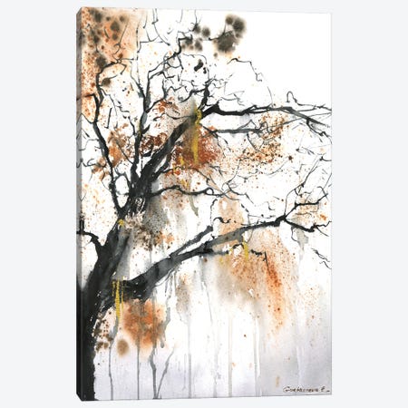 Fall Tree Canvas Print #HLT76} by HomelikeArt Canvas Wall Art