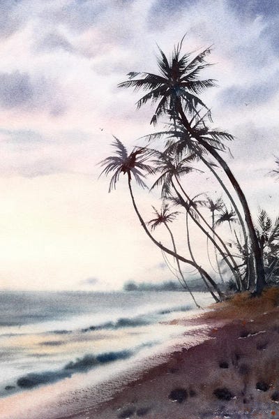 Serene Watercolors: Palm Beach by HomelikeArt