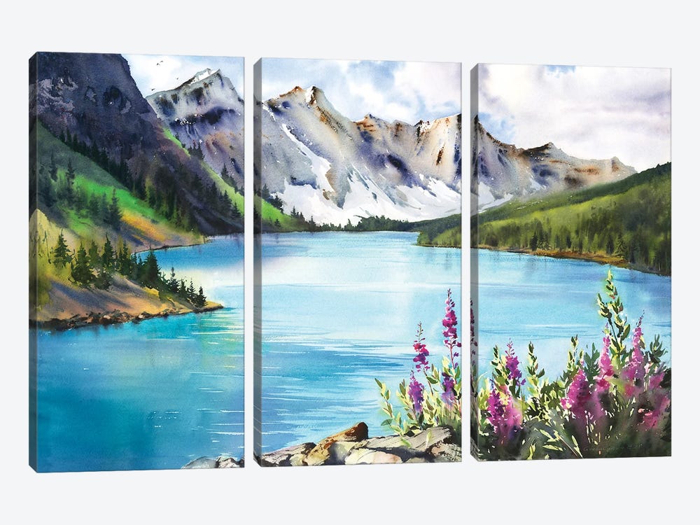 Turquoise Lake I by HomelikeArt 3-piece Canvas Artwork