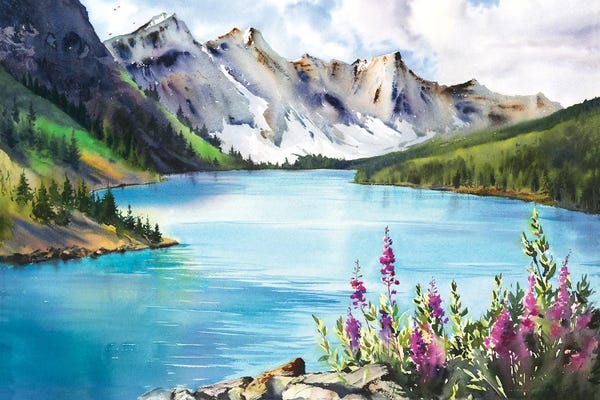 Nature Lover: Turquoise Lake I by HomelikeArt