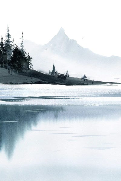 Subtle Landscapes: Misty Mountain I by HomelikeArt