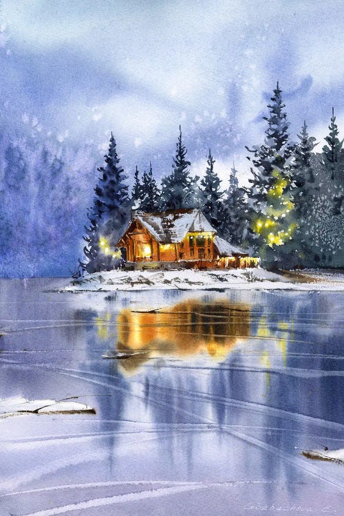 Winter Landscape, Christmas Motif