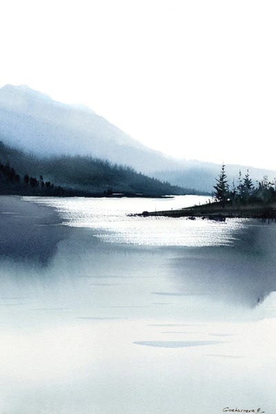 Subtle Landscapes: Misty Mountain II by HomelikeArt