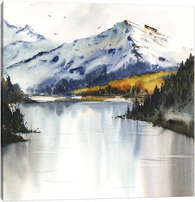 Autumn Mountains III Canvas Art Print - HomelikeArt