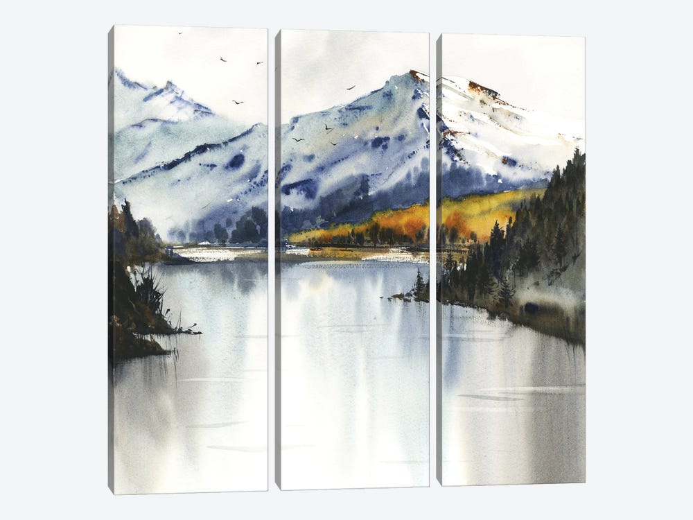 Autumn Mountains III by HomelikeArt 3-piece Canvas Art Print
