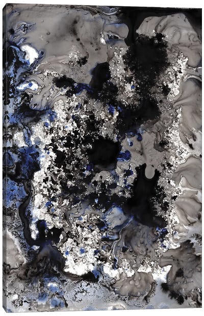 Blue Marble Canvas Art Print - Hodaya Louis