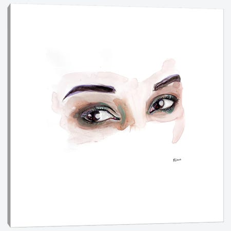 Brown Eyed Girl Canvas Print #HLU15} by Hodaya Louis Canvas Print