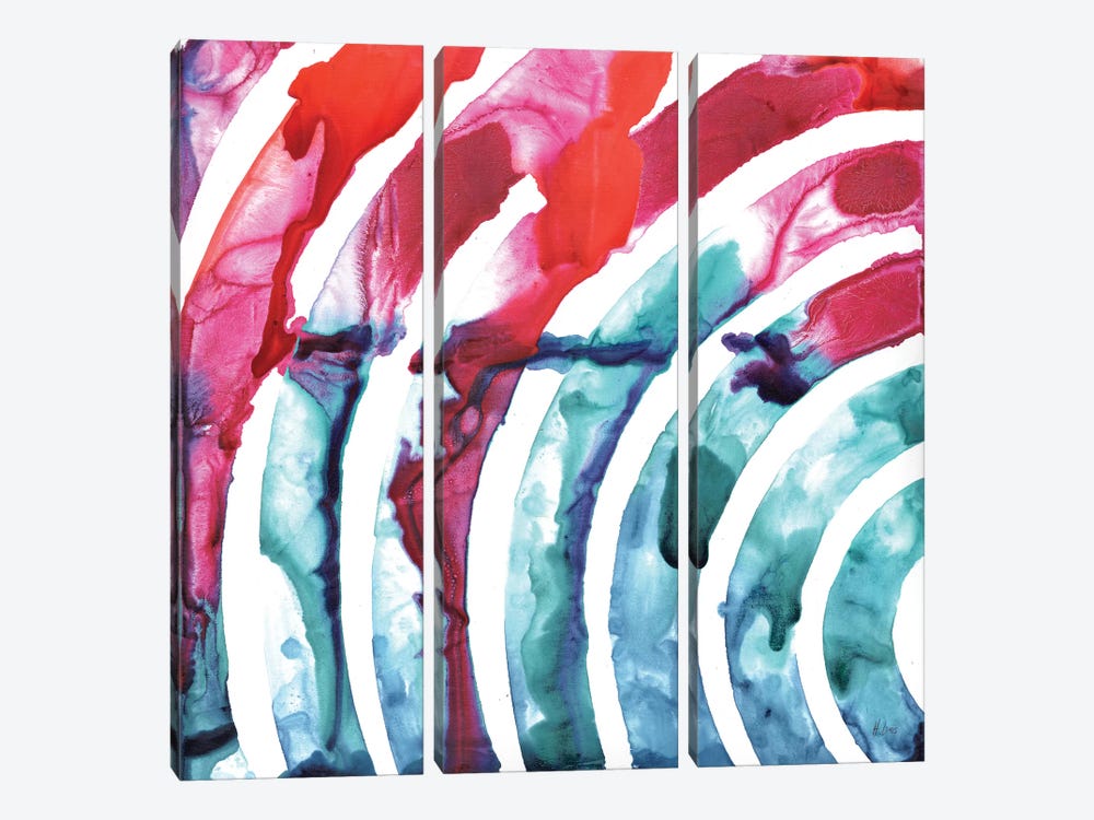 Color Waves by Hodaya Louis 3-piece Canvas Wall Art