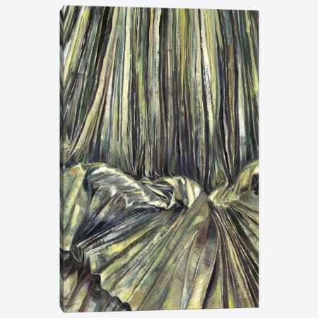 Gold Pleats Canvas Print #HLU42} by Heart Of Lily Art Print