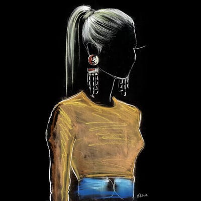 High Ponytail Mood by Heart Of Lily multi panel art