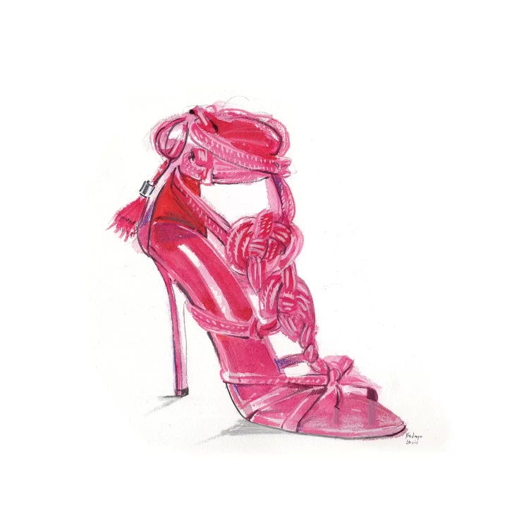 Hot Pink Sandal by Heart Of Lily wall art
