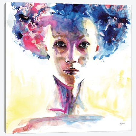 Iman Canvas Print #HLU49} by Heart Of Lily Art Print