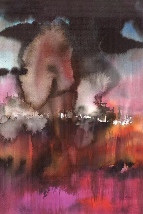 Landscape In Magenta by Heart Of Lily wall art