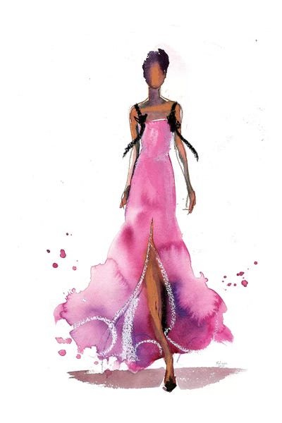 Linesy by Heart Of Lily canvas print