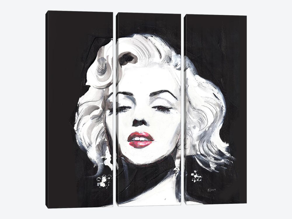 Miss Monroe by Hodaya Louis 3-piece Canvas Art Print