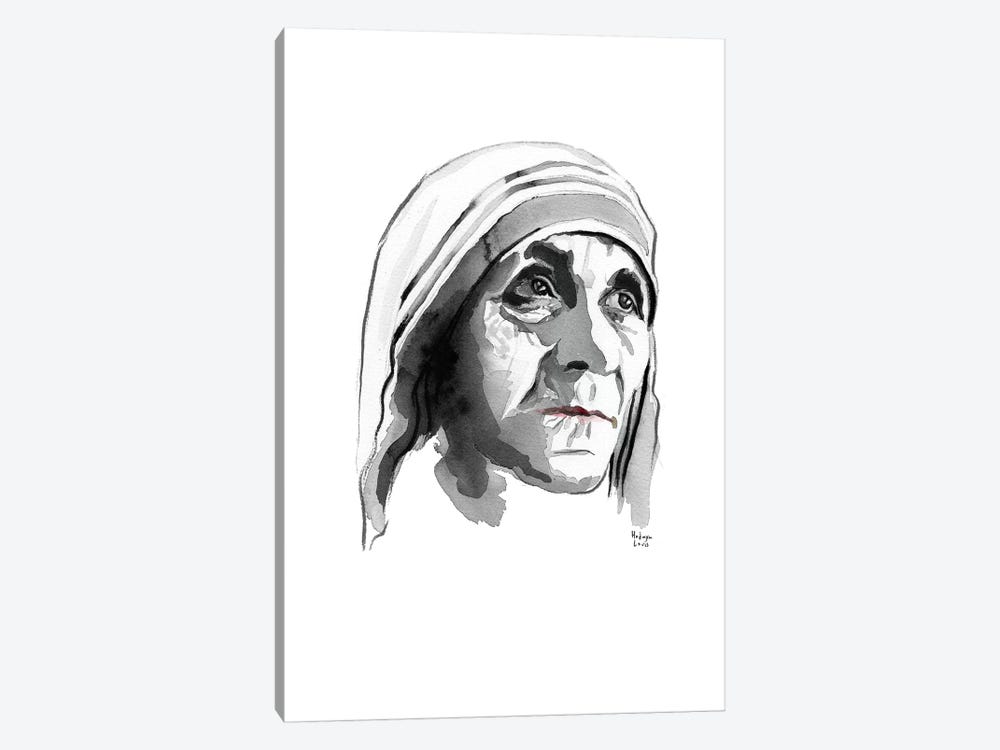 Mother Teresa by Hodaya Louis 1-piece Canvas Art Print